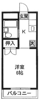 府中市紅葉丘２丁目の賃貸マンションの間取り