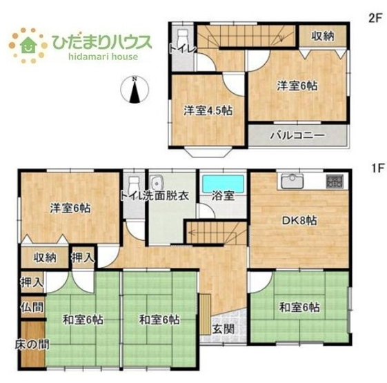 【間取り】 | 筑西市関舘　中古戸建 | 一人部屋が実現できる間取り。将来お子様の一人部屋をお考えの方にオススメな物件。