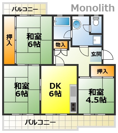 光明台31号棟の間取り