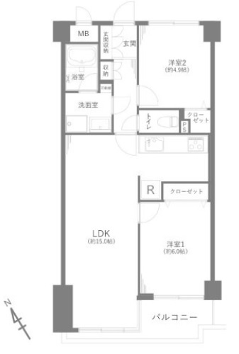 【間取り】 | グリーンキャピタル上池台