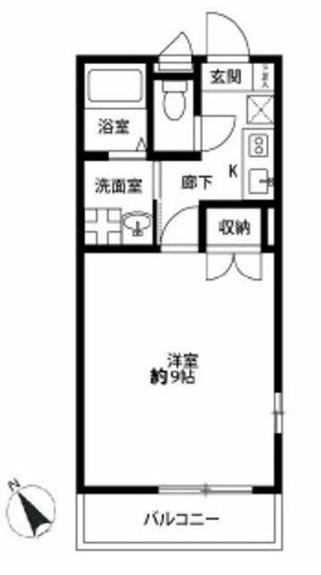 相模原市緑区元橋本町のアパートの間取り