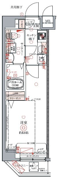 クレヴィスタ豊洲ベイサイドの間取り