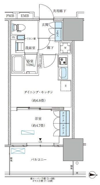 パークアクシス西大島コンフォートスクエアの間取り