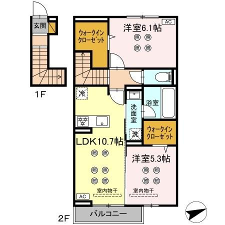 【間取り】 | ラフィーユⅡ