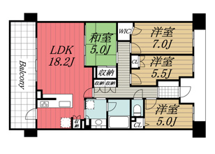 【間取り】 | レーベン千葉ニュータウン中央
