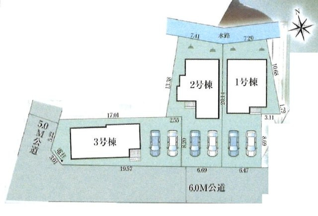 GRAFARE　日の出町大久野　新築　全3棟　1号棟の区画図