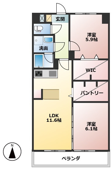 けやきヒルズの間取り