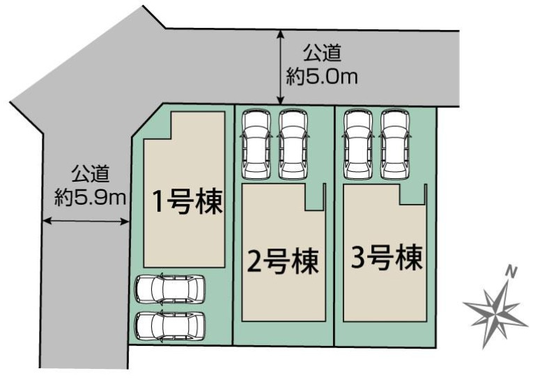 千葉市若葉区千城台南１丁目の区画図