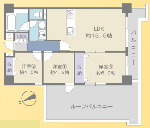 ストーク草加一番館の間取り