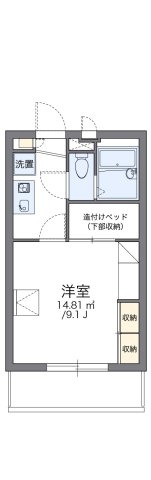 【間取り】 | レオパレスハーツフィールド