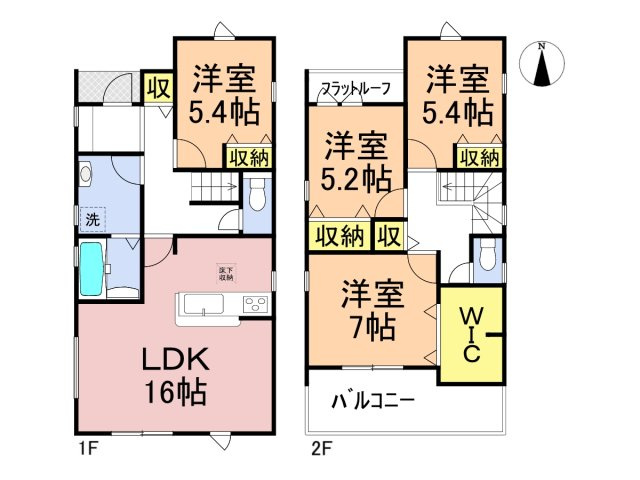 リーブルガーデン　各務原市那加前洞新町第５　全２区画分譲の間取り|■１号棟　■ヤマダ不動産　株式会社リライフ　
■夢のマイホーム購入をフルサポートします！