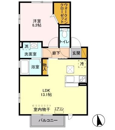 マーメルゾン　Ⅱの間取り