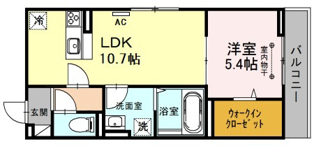 ベルプラージュ魚住の間取り