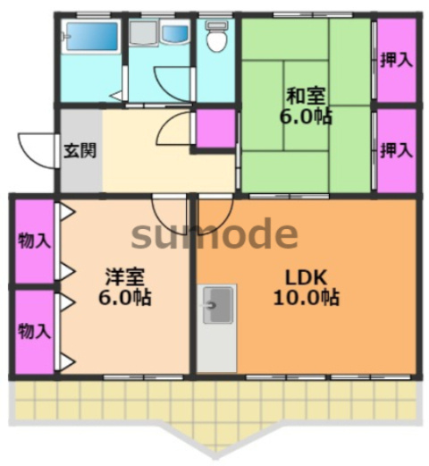 YSマンションの間取り