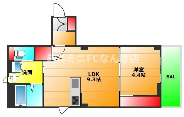 Ｐｌａｉｓｉｒｄｅｕｘ京町堀の間取り