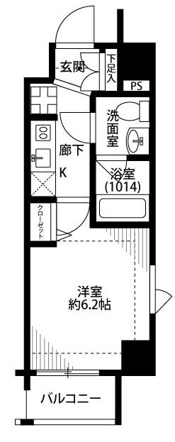 プレール・ドゥーク早稲田Ⅱの間取り|間取りです。