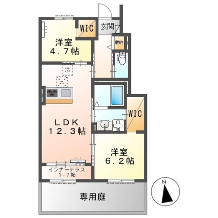 【間取り】 | 松戸市西馬橋相川町新築アパート（仮称） | 間取図