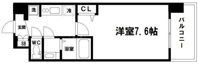アドバンス大阪城シュアーヴの間取り