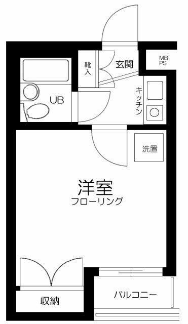 墨田区両国２丁目の賃貸マンションの間取り