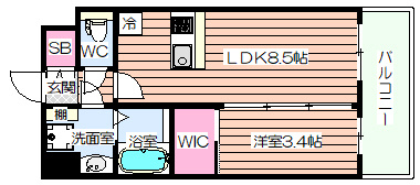 【間取り】 | エスリードレジデンスザ・グラン大阪福島アクシス