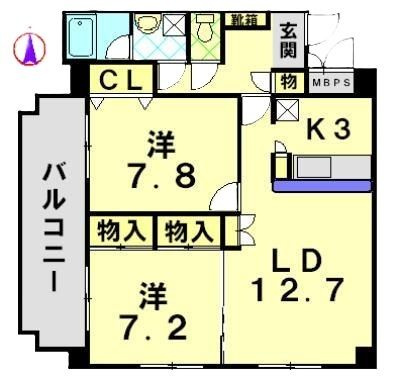 セレーノ．ｍの間取り