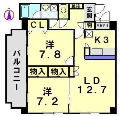 セレーノ．ｍの間取り