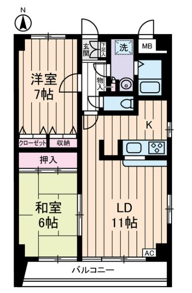 ガーデンヴィラクレセントの間取り
