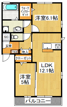 オッツ西船橋の間取り