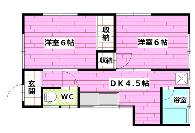 竹内貸家の間取り