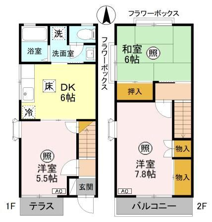 神田コーポの間取り
