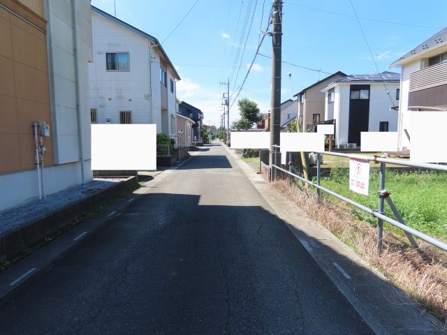 川越市笠幡売地の前面道路含む現地写真