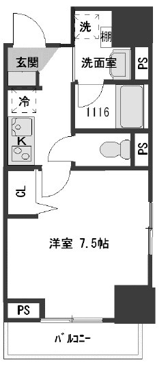 レピュア赤羽マークイーストの間取り|間取りです。