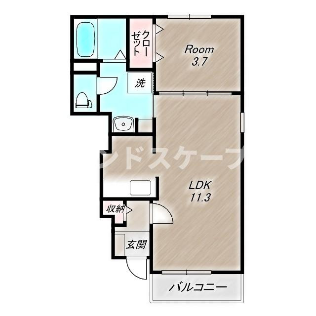 アザレアの間取り|高崎、前橋のお部屋探しはエンドスケープまで！お客様の理想お聞かせ下さい♪