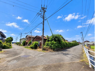 売土地　焼津市田尻の前面道路含む現地写真