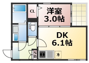 【間取り】 | The Crest　仲介手数料無料