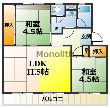 光明台28号棟の間取り
