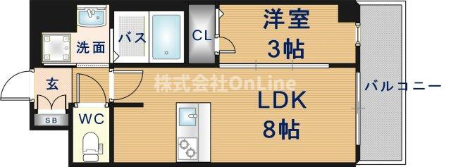 プレサンス新深江ディレットの間取り