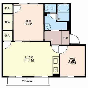 【間取り】 | アビタシオンときわc