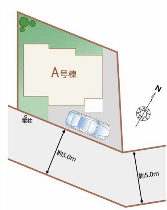 昭島市緑町2丁目8期全1棟　新築戸建の区画図