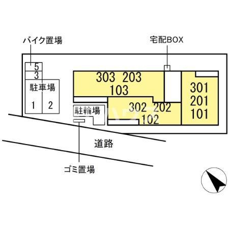 D-セアリス幕張Ⅰの区画図