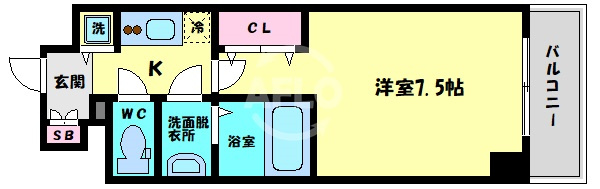 エスリード大手前の間取り|エスリード大手前　間取り