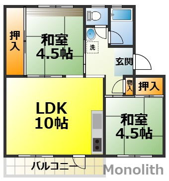 光明台１号棟の間取り