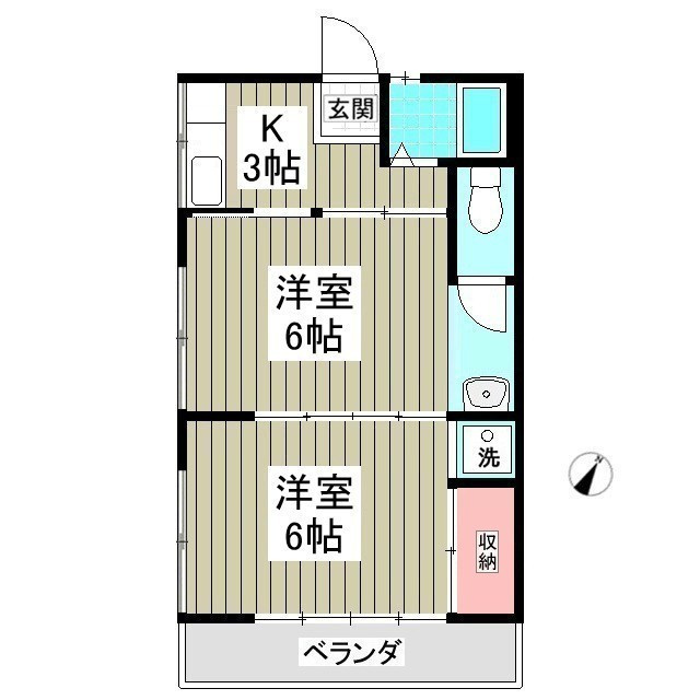 コーポフローレスの間取り