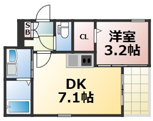 【間取り】 | ハーモニーテラス巽西　仲介手数料無料
