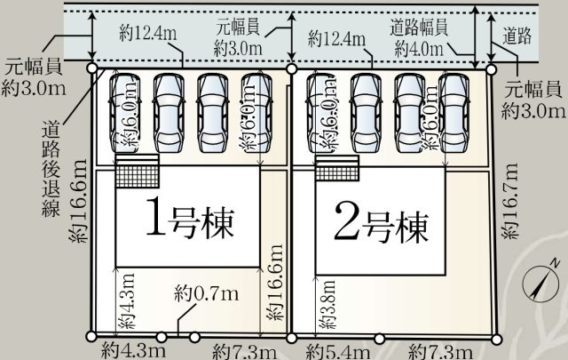 新築戸建　富士市宮下第6　全2棟　2号棟の区画図|2号棟です。