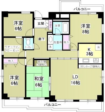 サンタパレスの間取り