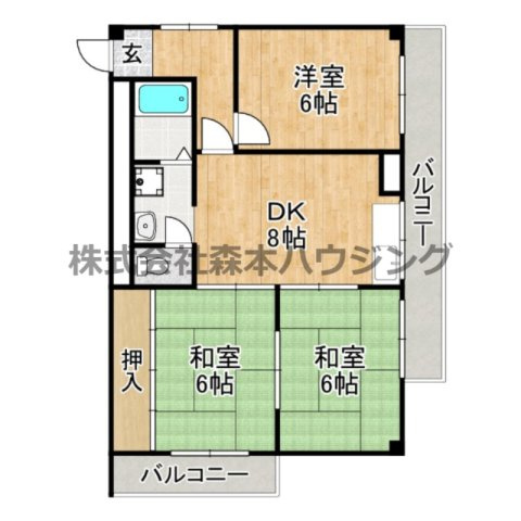 【間取り】 | 　サンエス原田
