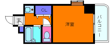 六甲ハイツＵＥＤＡの間取り