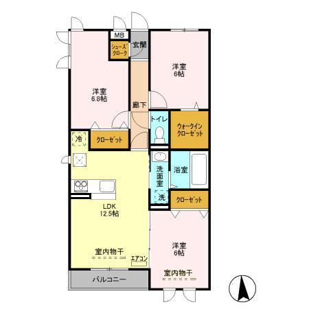 ゼピュロス学園の森 Lの間取り