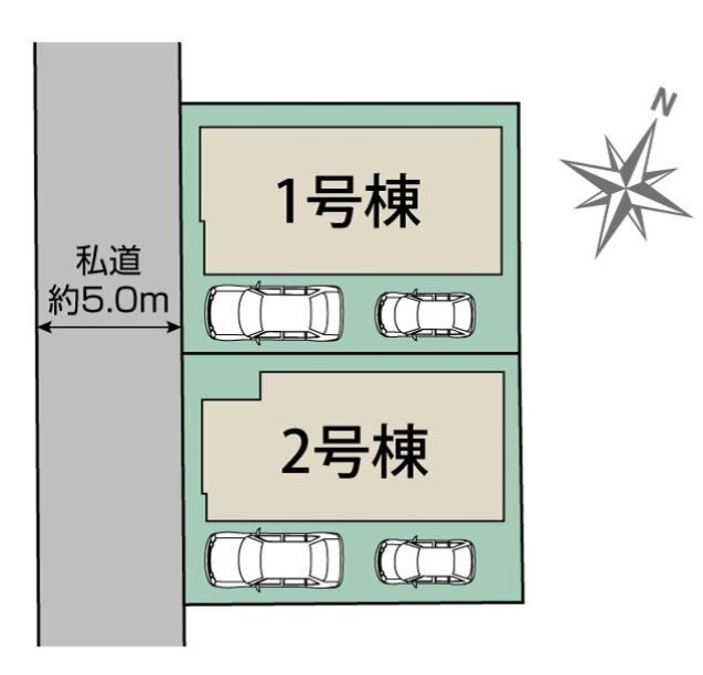 船橋市芝山５丁目の区画図